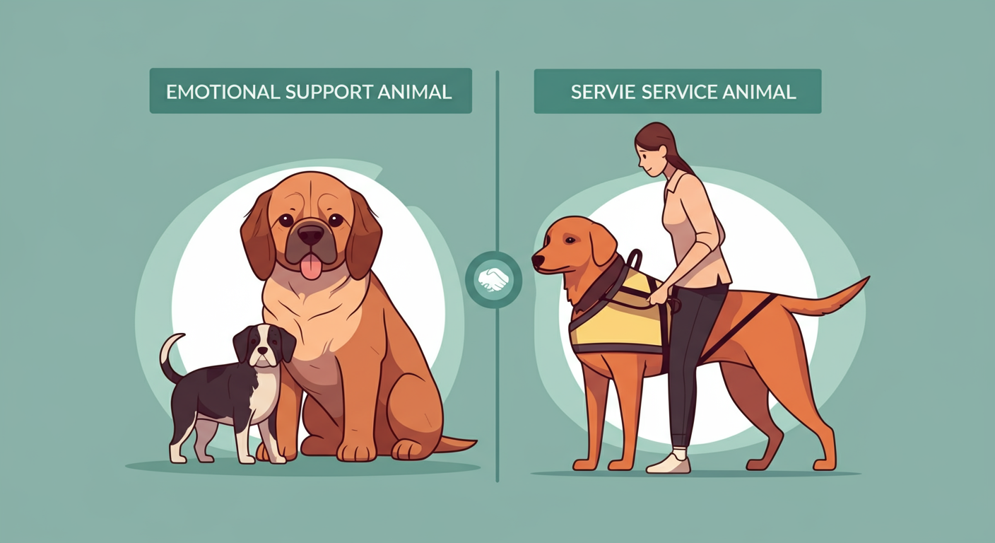 Understanding the Difference: Emotional Support Animals vs. Service Animals
